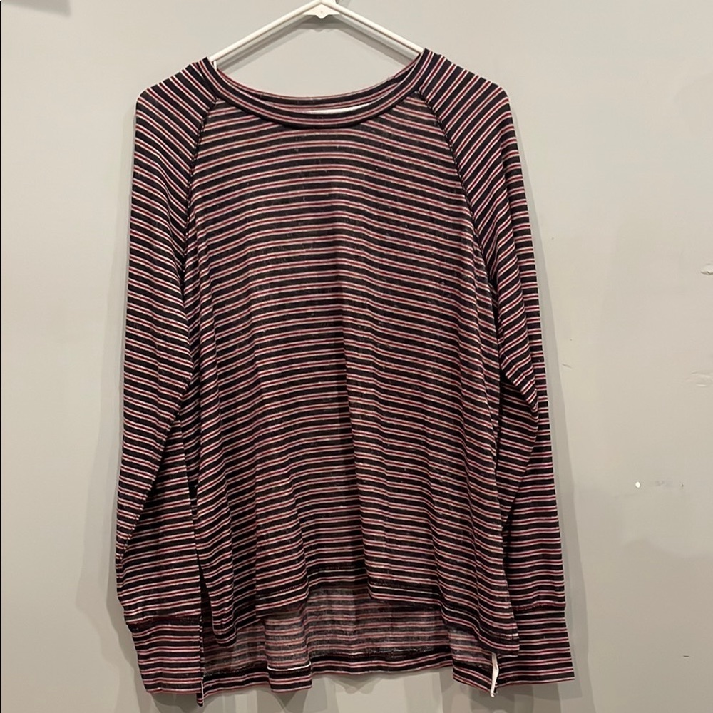 Men’s striped long sleeve tee casual style